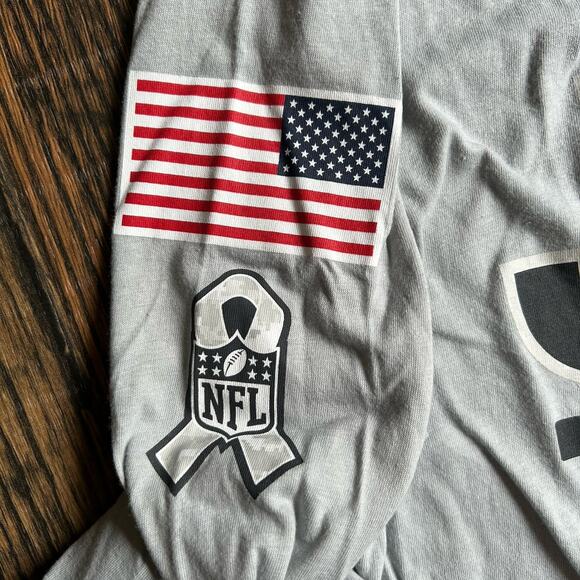 NWT Nike Jets Salute to Service Shirt Mens S NFL Long Sleeve Tee Gray Military - Picture 5 of 8